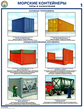 ПС51 Морские контейнеры (виды, назначение, технические характеристики) (пластик, А2, 2 листа) - Плакаты - Безопасность труда - vektorb.ru